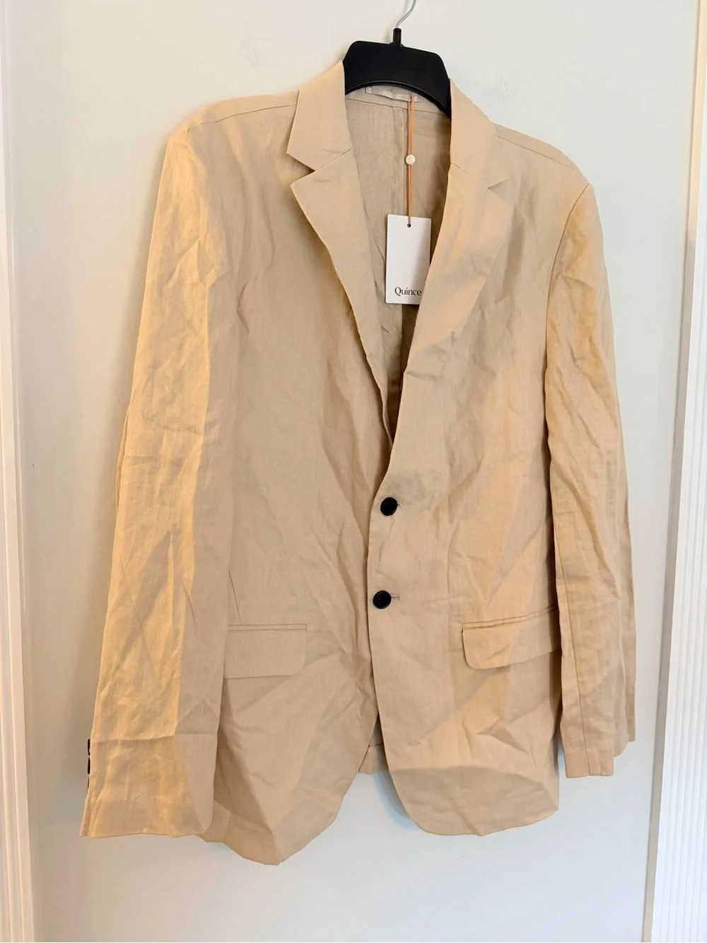 NWT Quince 100% European Linen Blazer Driftwood Beige Men’s Medium